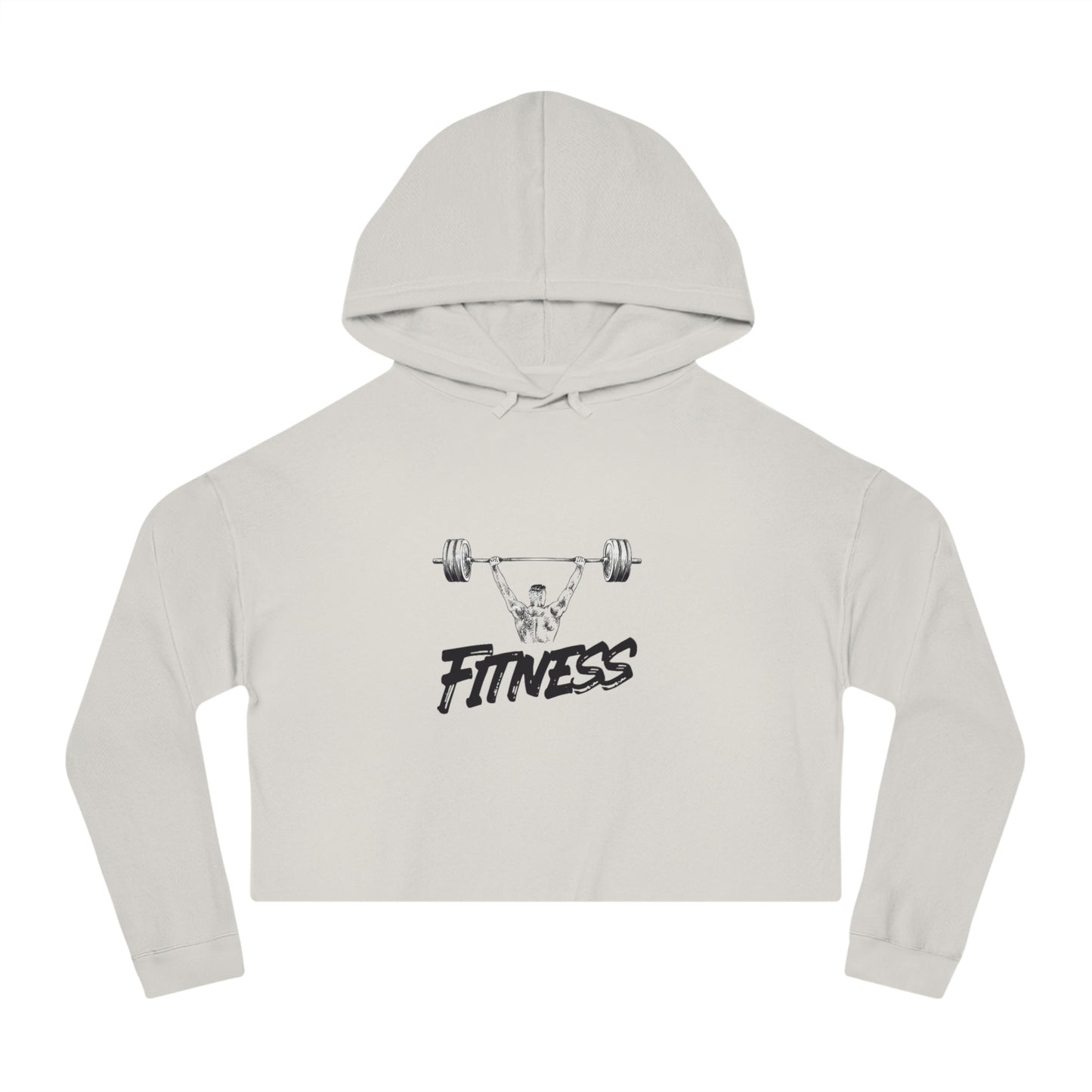 Womens Cropped Hooded Sweatshirt