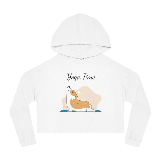 Womens Cropped Hooded Sweatshirt