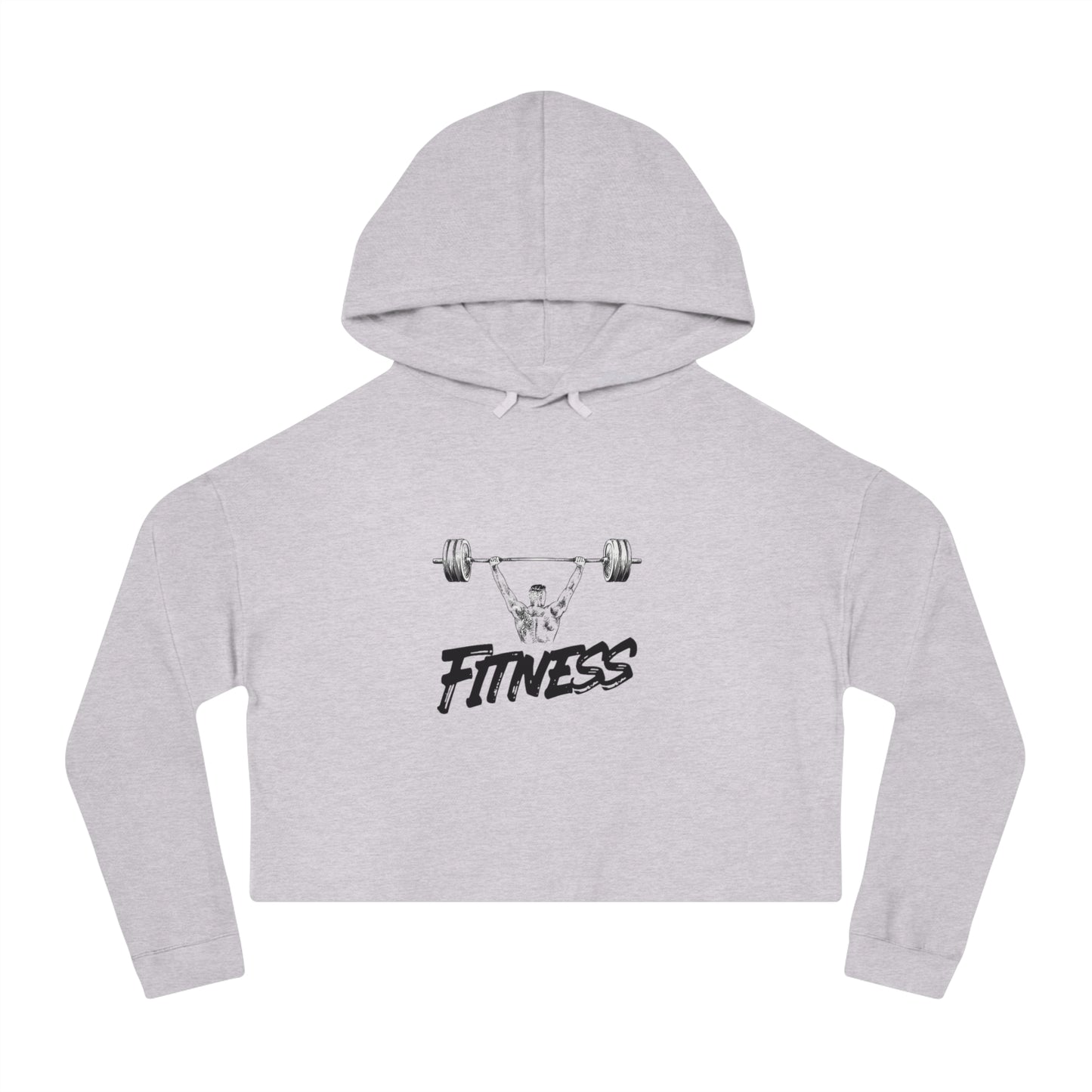 Womens Cropped Hooded Sweatshirt