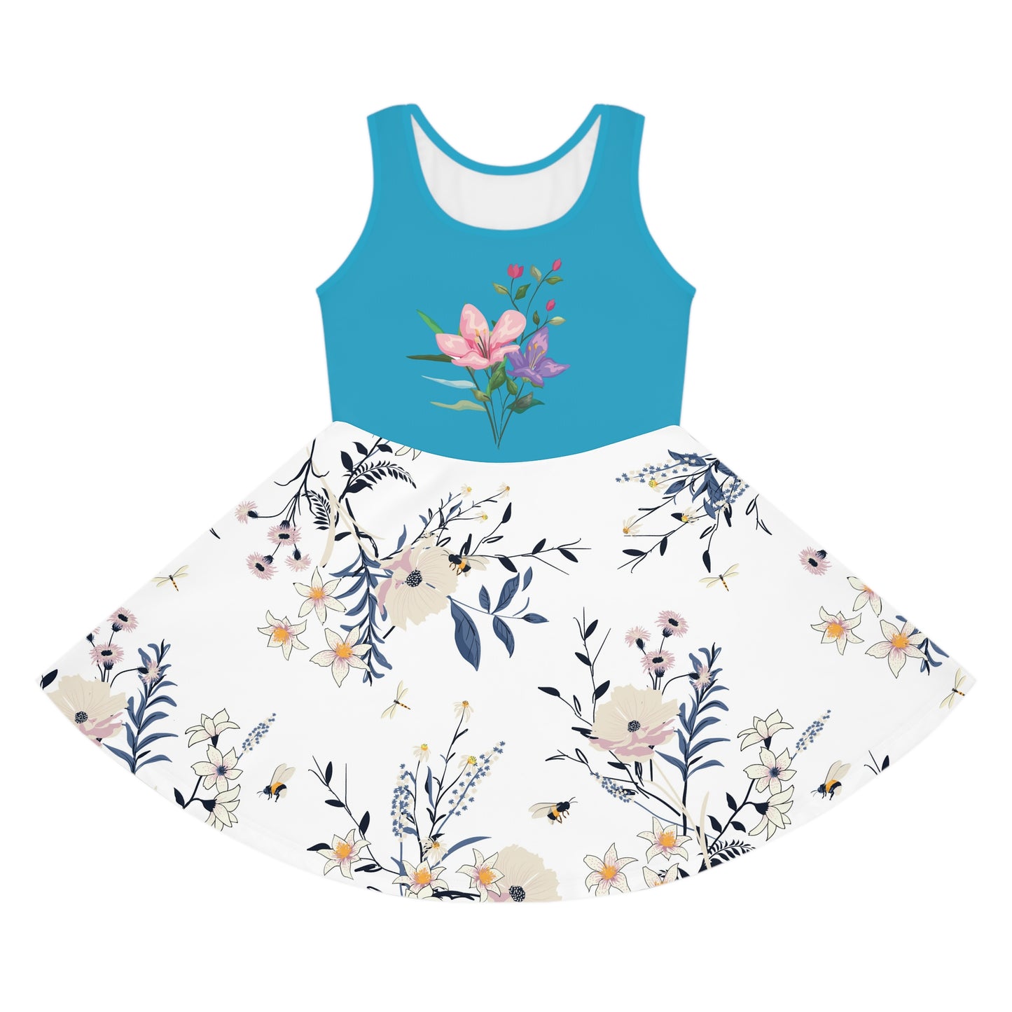 Girls' Sleeveless Sundress (AOP)