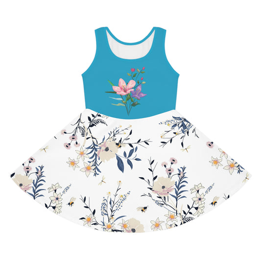 Girls' Sleeveless Sundress (AOP)